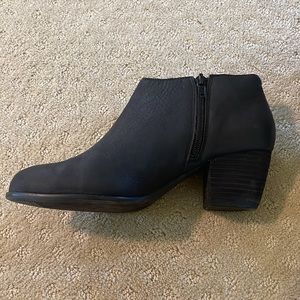 Lucky Brand Black Leather Booties